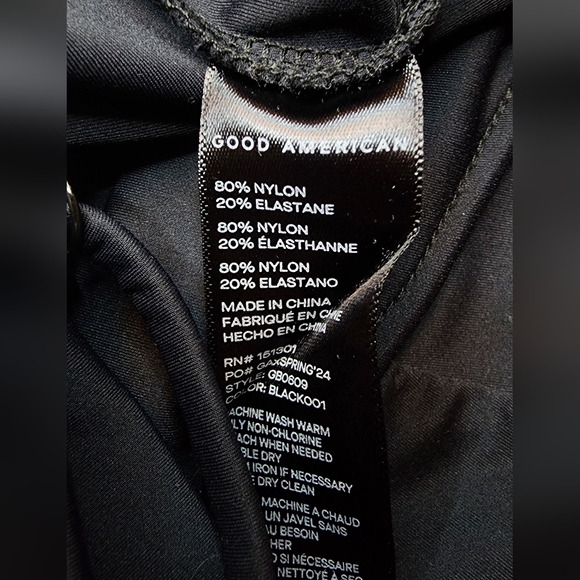 Good American Black Scuba Flexi Wire Bodysuit - Picture 12 of 12